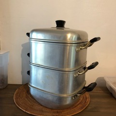 決定　アルミの蒸し器　差し上げます