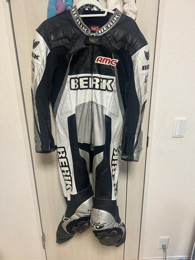 レーシングスーツ BERIK 革ツナギ MFJ公認 BLACK