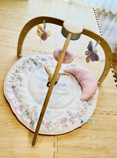 【美品】aden＋anais ベビージム　プレイマット 木製