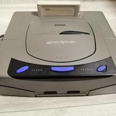 セガサターン本体、メモリーカートリッジ、コントローラー2つのセット