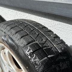 カプチーノ純正ホイール ブリヂストンスタッドレス付き 19年製造 7部山前後の画像