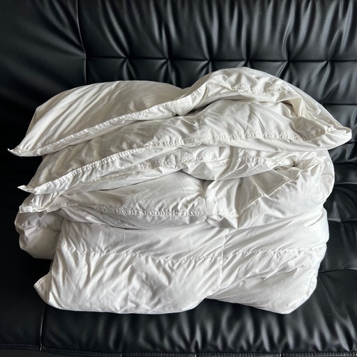 無印良品 防ダニ 羽毛掛ふとん・一層式／Ｓ シングル