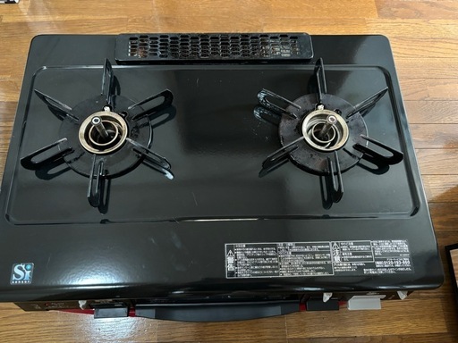 ガスコンロ　台付き　グリル付きテーブルコンロ