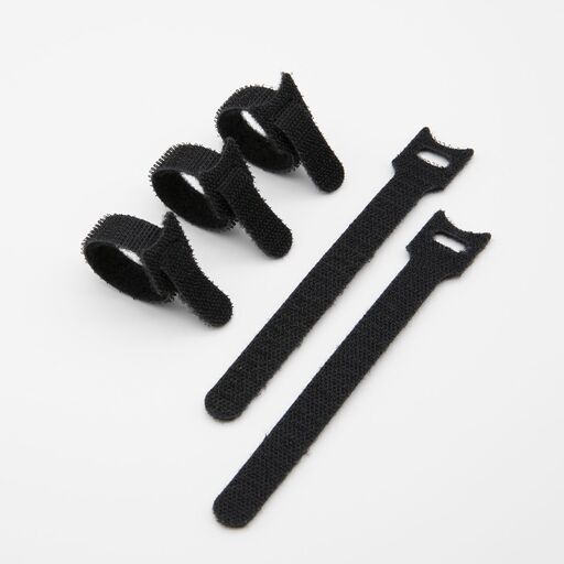 ③【新品】100袋セット 結束バンド 12 x 125 mm 黒 マジックケーブルタイ 繰返し 再利用可能 