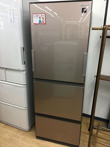 ★ジモティ割あり★ SHARP　シャープ 両開き冷蔵庫  356L 18年製 動作確認／クリーニング済み SJ6919
