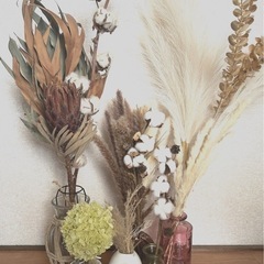 【大特価】造花　ドライフラワー　フラワーベース　まとめ売り
