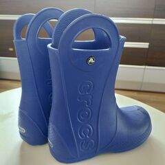 【美品】クロックス　22cm　青