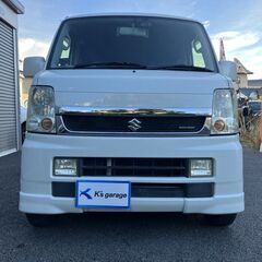 【車検R7年12月】【スズキ エヴリイ ワゴン660PZターボSP】最高級グレード 前後ドライブレコーダー オートステップ機能 レーダー探知機 シートカバー ナビ ＴＶ スズキスポーツグリル ＡＵＴＯエアコン ＥＴＣ 人気のホワイトの画像