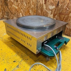 C(6626)電気クレープ焼器 EC-2000 エイシン電機 3相200V W500D500H190 焼き面41cm 動作品 業務用 中古 厨房 飲食店 引き取りも歓迎 大阪の画像
