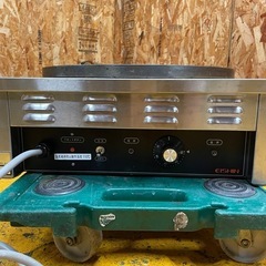 C(6626)電気クレープ焼器 EC-2000 エイシン電機 3相200V W500D500H190 焼き面41cm 動作品 業務用 中古 厨房 飲食店 引き取りも歓迎 大阪の画像