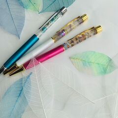 「天然石で作るハーバリウムボールペン」　プレゼントに！名入りボールペンを作ろう！ - ワークショップ