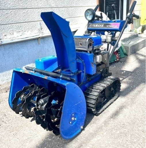 札幌市内配送可 YAMAHA ヤマハ スノーメイト 6馬力 電動シューター 除雪機 YT660E 動作品 ④