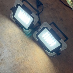 投光器　集魚灯　2連　釣りに　夜焚き　30W ダブルの画像