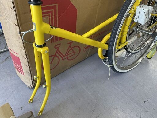 希少 長期保管 未組立 丸石サイクル Soneat SNC24-Y 24インチ イエロー 自転車 レトロ ママチャリ ソニート 店頭引