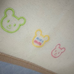 ミキハウス　ブランケット　ポータブルケープ　くまの画像