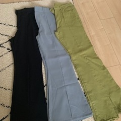フレアパンツ3本