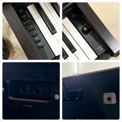  【超美品‼️】定価91,800円♪ ヤマハ 2018年製 電子ピアノ アリウス 楽器用モニターヘッドホン付き ダークローズウッド♪の画像