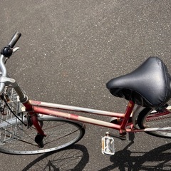 自転車 26インチ　赤の画像