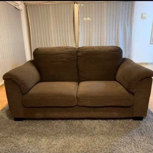 2人掛けソファ　ブラウンIKEA TIDAFORS
