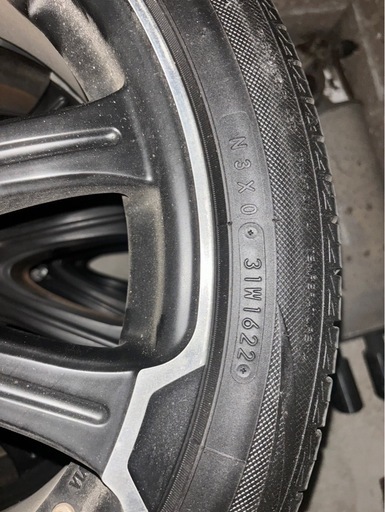 タイヤホイールセット ALGERNON アルジェノン フェニーチェ TOYO 215/45R18 製造22年 