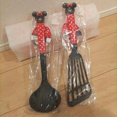 【未使用】ディズニー　ミニー　おたまとフライ返しの画像