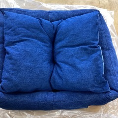 美原店　新品　ペット　犬　猫 ジッピー　デニム　(ZD-01)スクエアベッド　S ベッドの画像