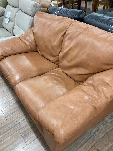 NATUZZI｜キャメル｜2人掛けソファーのご紹介です