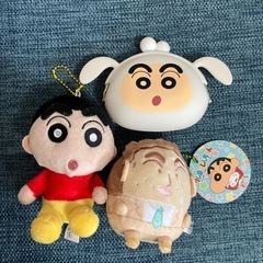 新品★クレヨンしんちゃんマスコット、がま口財布セット