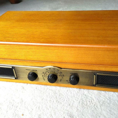 アンティーク調　ラジオ付レコードプレイヤー(交換針付)　Bearmax希少の画像