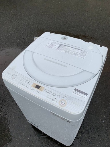 ♦️SHARP 電気洗濯機【2019年式】ES-GE6C-W