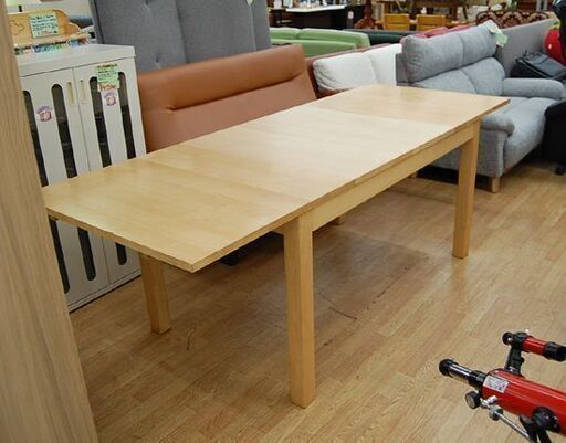 IKEA 伸縮ダイニングテーブル BJURSTA 幅140～220×奥84×高75cm 伸長 食卓テーブル イケア ビュースタ 札幌市