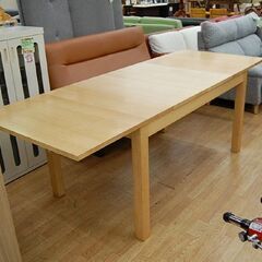 IKEA 伸縮ダイニングテーブル BJURSTA 幅140～220×奥84×高75cm 伸長 食卓テーブル イケア ビュースタ 札幌市 清田区 平岡 の画像