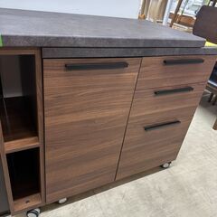 ジモティ来店特価!!　伸縮式カウンター　パモウナ　ブラウン　　J-0885