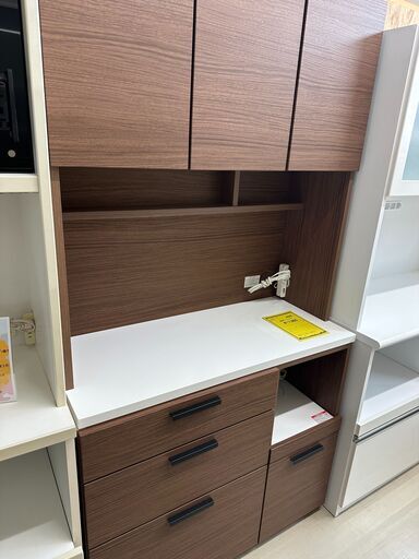 ジモティ来店特価!!　　食器棚　ニトリ　ダークブラウン　　J-0887