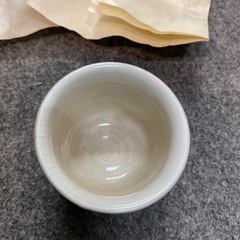 唐津焼 三玄窯 中里重利 絵粉引 ぐい呑 盃 お猪口 おちょこ 共箱の画像