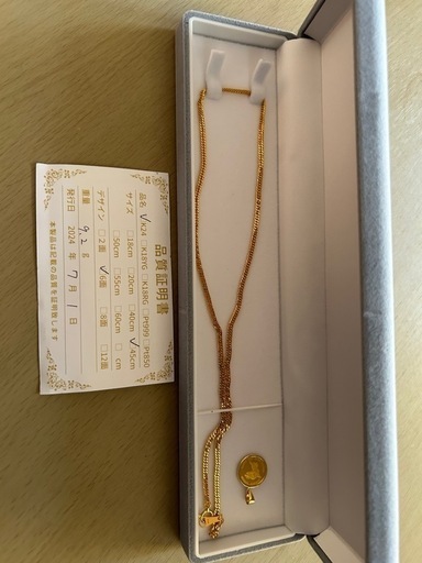k24ネックレス＆k24エンジェルトップ（交渉中）