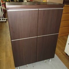 R353 家具の大丸 シューズボックス、ミニ下駄箱、幅73cm Used・綺麗の画像