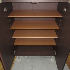 R353 家具の大丸 シューズボックス、ミニ下駄箱、幅73cm Used・綺麗の画像