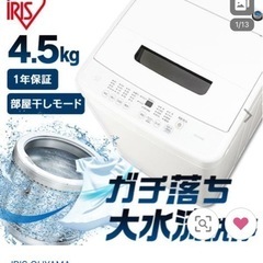 アイリスオオヤマ洗濯機45リットル