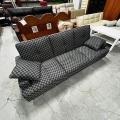 値下げ16,000円‼️美品 激安 ダミエ柄 ソファベッド クシ...