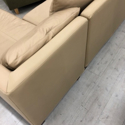 カウチソファー　富士ファニチア　L7530M ベージュ【トレファク堺福田店】