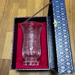 訳あり　カットガラスの花瓶　HAND CRAFTED YUGOS...