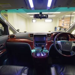 【売約済】H23年式トヨタ　ヴェルファイア2.4Z　ビルトインＥＴＣ　純正ナビ　フルセグＴＶ　バックカメラ　フリップダウンモニター　両側パワースライドドア　純正皮調シートカバー　ＴＥＩＮ車高調　ローダウン　ＨＩＤライト　ＬＥＤフォグランプの画像