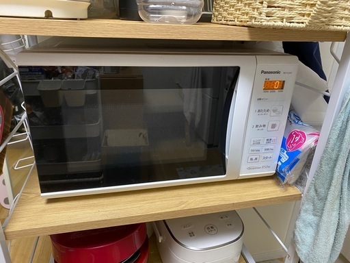 パナソニック 単機能電子レンジ 22L ターンテーブル ワンタッチ自動あたため ヘルツフリー ホワイト NE-E22A2-W