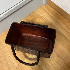 竹籠バッグ かごバッグの画像
