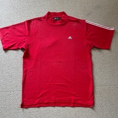 adidas golfモックネック半袖　（正規品】の画像