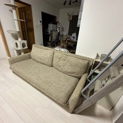 ソファー（3人掛け）無料でお譲り致します。 （大阪府 堺市中区） 0円 の画像