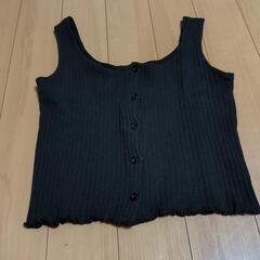 美品oneway黒タンクトップカットソー
