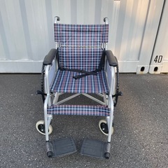 【 お取引中 】コーナン 車椅子 アルミ製車いす背折れ(自走･介...