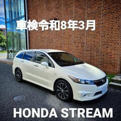 ⑦早い者勝ち！【令和8年3月】ホンダ ストリーム後期型　バックカメラ　ETC付き　7人乗りの画像
